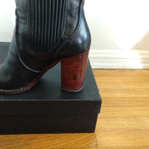 Marc by Marc Jacobs Black Leather Chelsea Ankle Boot Size US 8 - Picture 8 of 10